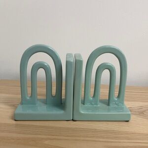 🌱📘 Ceramic Light / Robin Blue Book Ends - Set of Two ✨📚